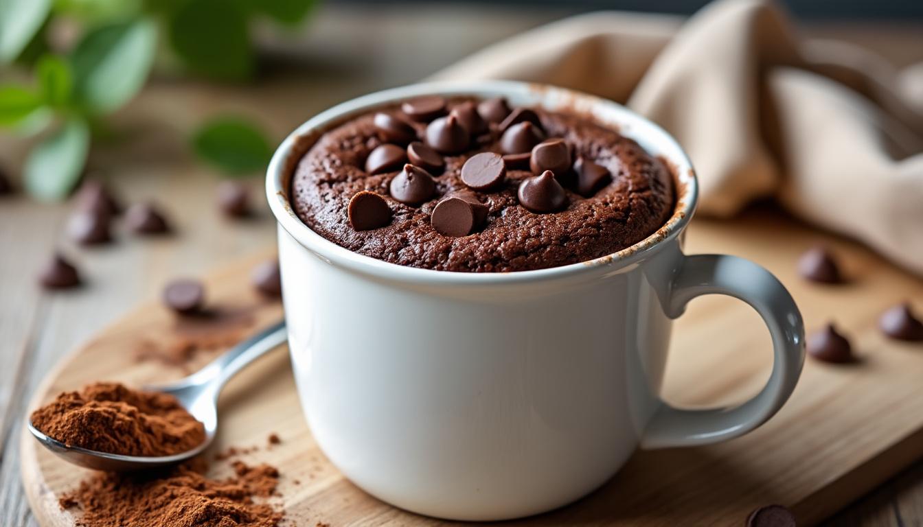 découvrez une recette facile et rapide de mug cake sans œuf, parfaite pour un dessert gourmand en quelques minutes.
