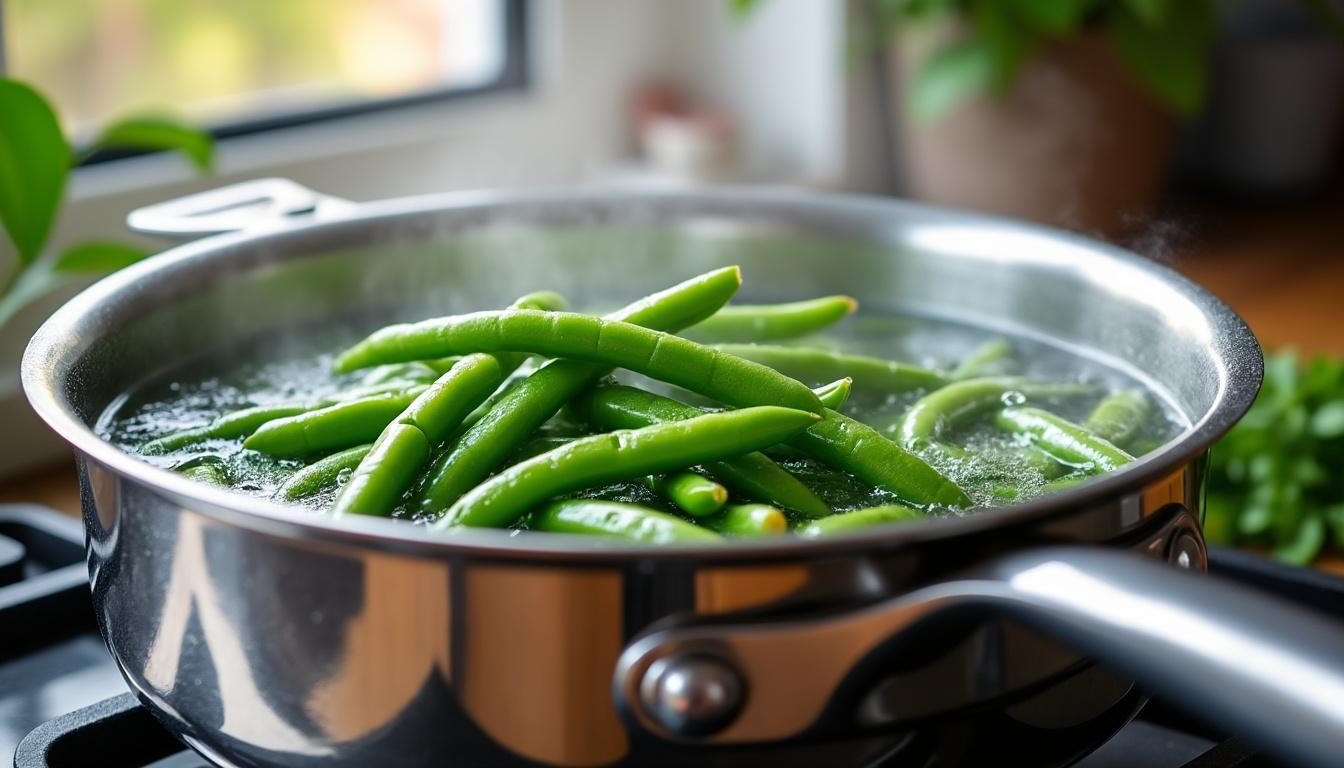 découvrez le temps de cuisson idéal des haricots verts à l'eau pour obtenir des légumes parfaitement tendres et savoureux.