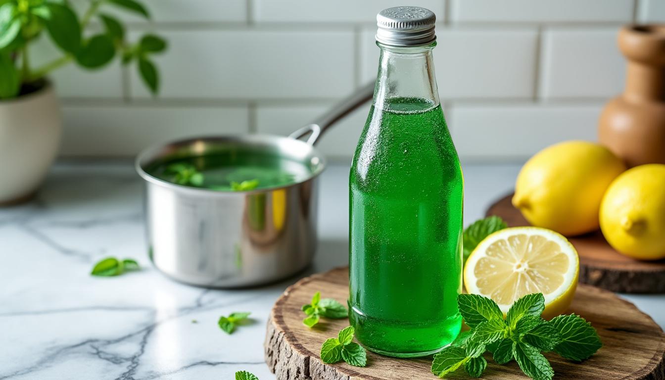 découvrez une recette simple et naturelle de sirop de menthe sans sucre, parfaite pour une boisson fraîche et saine à partager en famille ou entre amis.